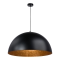 Suspension filaire SFERA 1xE27/60W/230V diam. 35 cm noir/cuivre