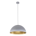 Suspension filaire SFERA 1xE27/60W/230V diam. 50 cm gris/doré