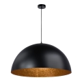 Suspension filaire SFERA 1xE27/60W/230V diam. 50 cm noir/cuivre