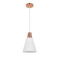 Suspension filaire SHADE 1xE27/15W/230V cuivre/blanc
