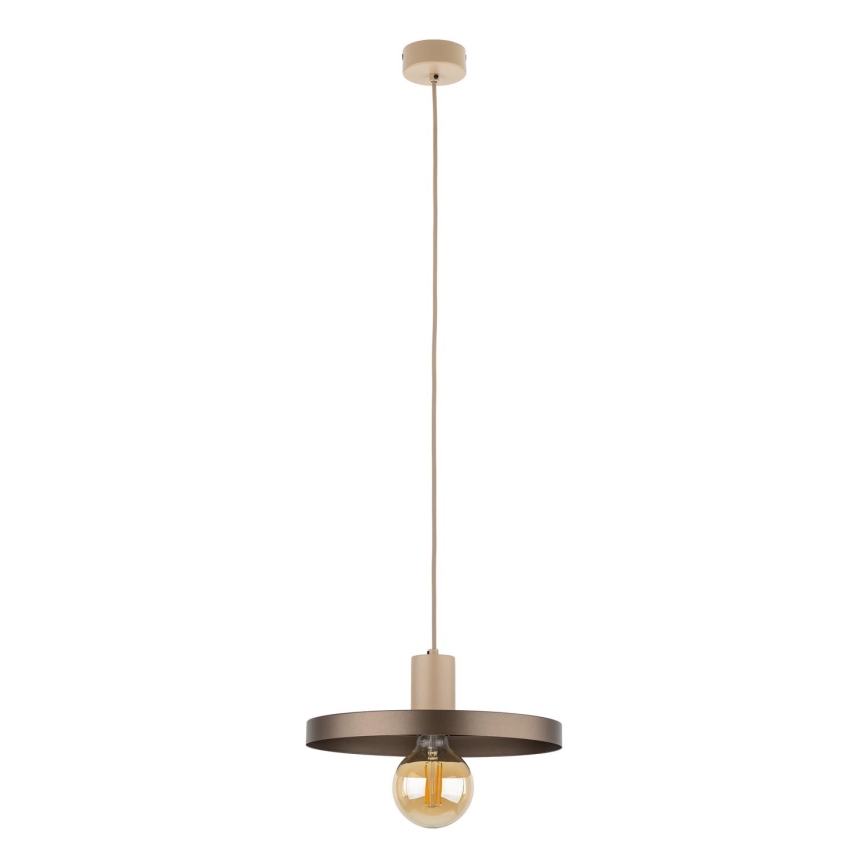 Suspension filaire SILA 1xE27/15W/230V d. 30 cm marron/beige