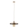 Suspension filaire SILA 1xE27/15W/230V d. 30 cm marron/beige