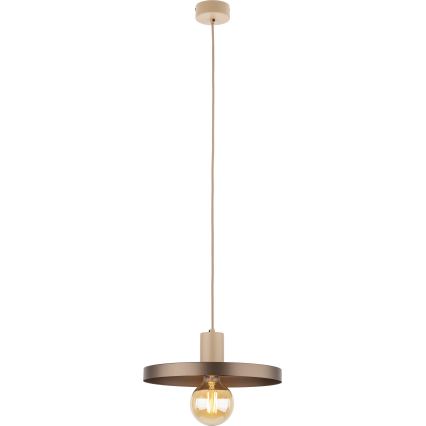 Suspension filaire SILA 1xE27/15W/230V d. 30 cm marron/beige