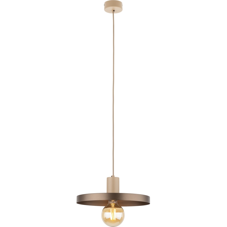 Suspension filaire SILA 1xE27/15W/230V d. 30 cm marron/beige