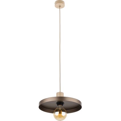 Suspension filaire SILA 1xE27/15W/230V d. 30 cm marron/beige