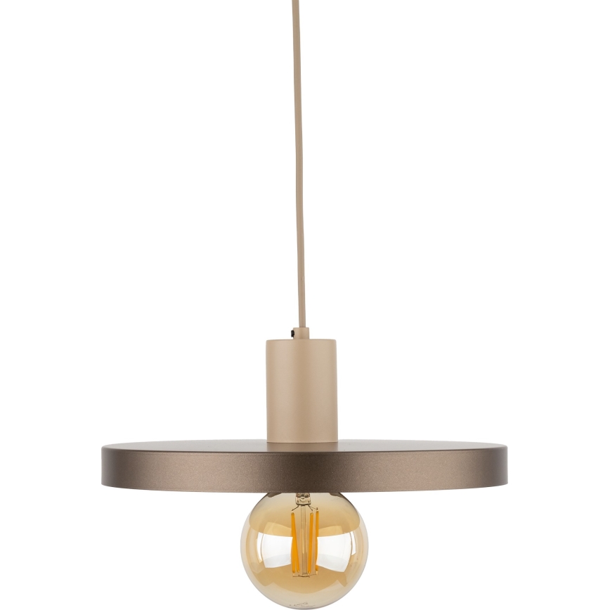 Suspension filaire SILA 1xE27/15W/230V d. 30 cm marron/beige