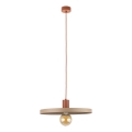 Suspension filaire SILA 1xE27/15W/230V d. 40 cm beige/brique