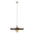 Suspension filaire SILA 1xE27/15W/230V d. 40 cm marron/beige