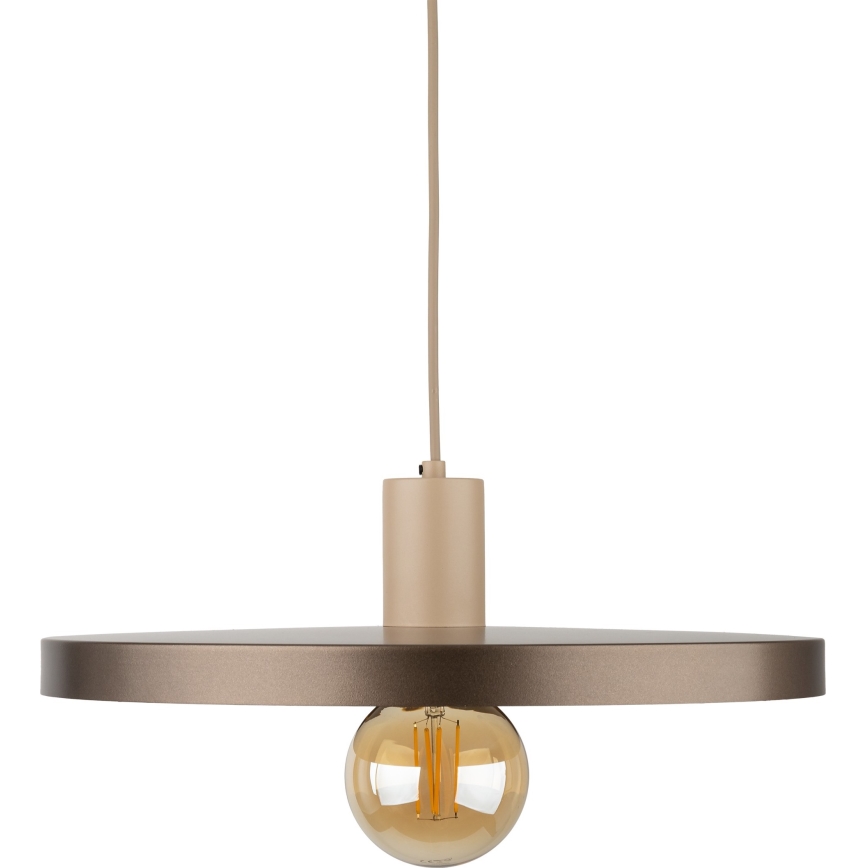 Suspension filaire SILA 1xE27/15W/230V d. 40 cm marron/beige