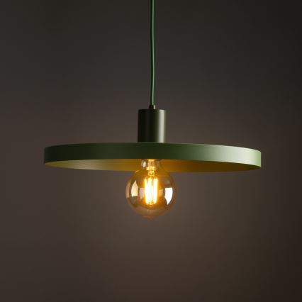 Suspension filaire SILA 1xE27/15W/230V d. 40 cm vert