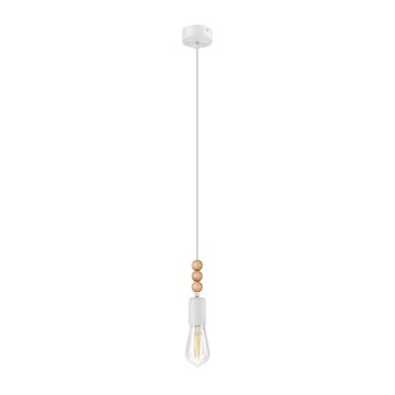 Suspension filaire SIMON 1xE27/60W/230V hêtre