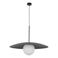 Suspension filaire SLATE 1xE27/15W/230V d. 65 cm noir