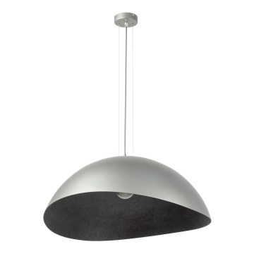 Suspension filaire SOLARIS 1xE27/60W/230V d. 89 cm argent/noir