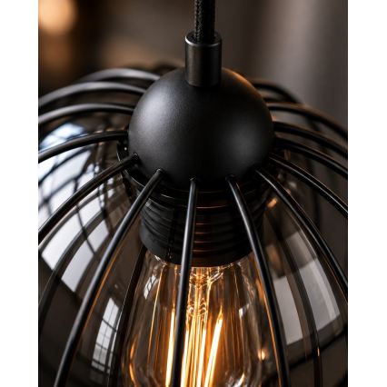 Suspension filaire SOLO BLACK 3xE27/60W/230V