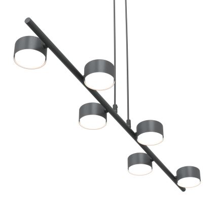 Suspension filaire SORA 6xGX53/12W/230V noir