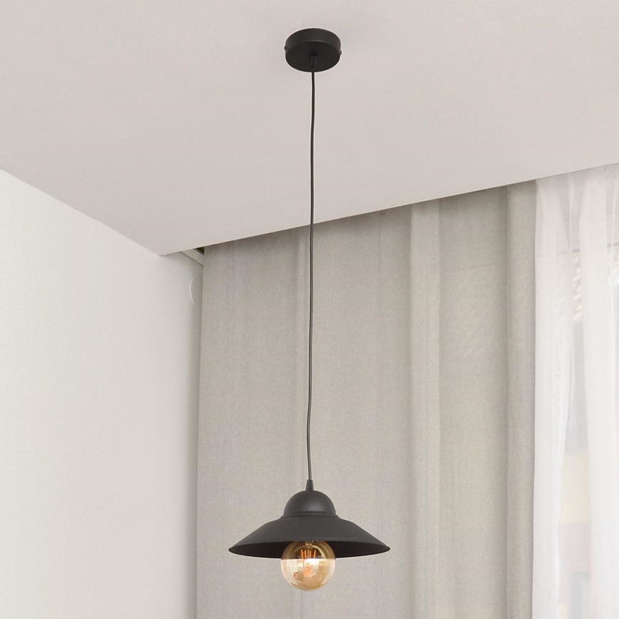 Suspension filaire SORAPIS 1xE27/15W/230V noir