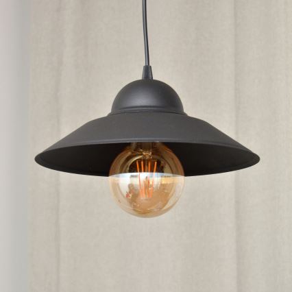 Suspension filaire SORAPIS 1xE27/15W/230V noir