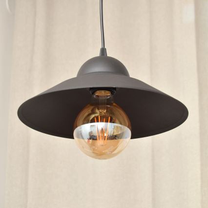 Suspension filaire SORAPIS 1xE27/15W/230V noir