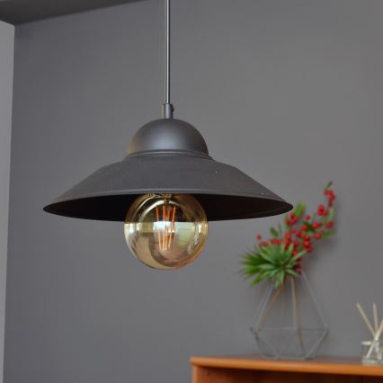Suspension filaire SORAPIS 1xE27/15W/230V noir