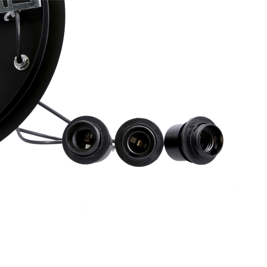 Suspension filaire SPIEGA 3xE27/60W/230V doré/noir