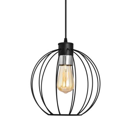 Suspension filaire STARLIGHT 1xE27/15W/230V noir/argent