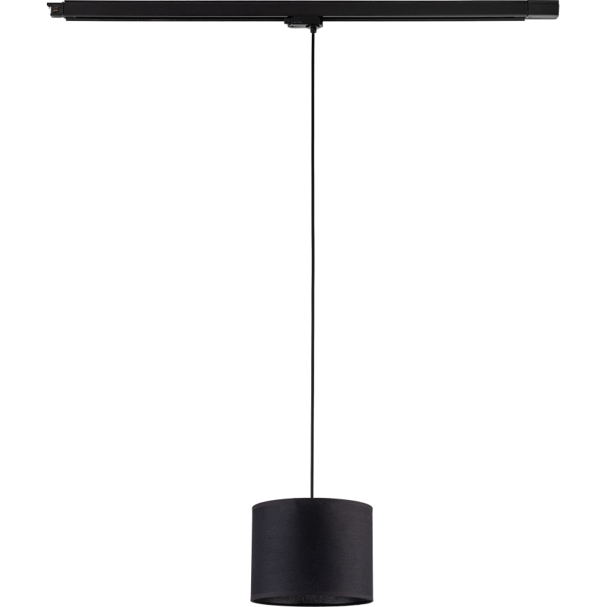 Suspension filaire pour système de rail triphasé TRACER 1xE27/15W/230V d. 20 cm noir
