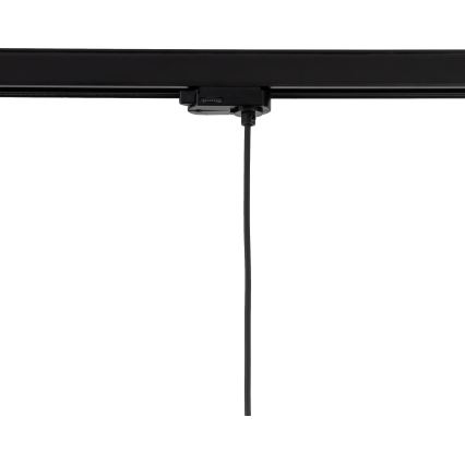 Suspension filaire pour système de rail triphasé TRACER 1xE27/15W/230V d. 20 cm noir