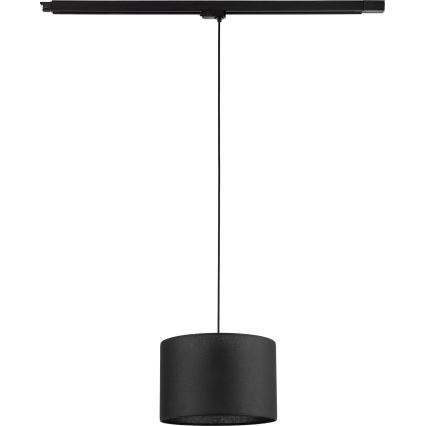 Suspension filaire pour système de rail triphasé TRACER 1xE27/15W/230V d. 30 cm noir