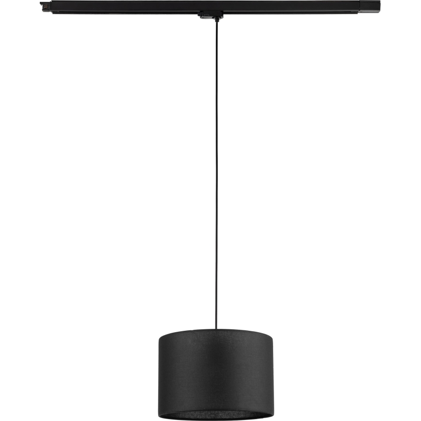 Suspension filaire pour système de rail triphasé TRACER 1xE27/15W/230V d. 30 cm noir