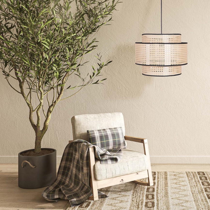 Suspension filaire TAKARA 1xE27/20W/230V d. 40 cm beige
