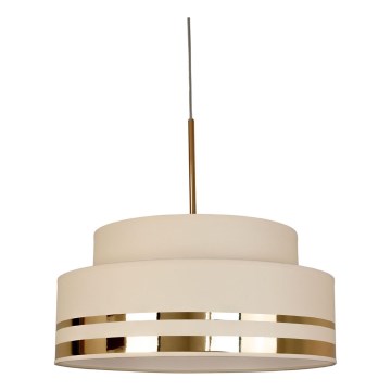Suspension filaire TAMI 1xE27/60W/230V beige/doré
