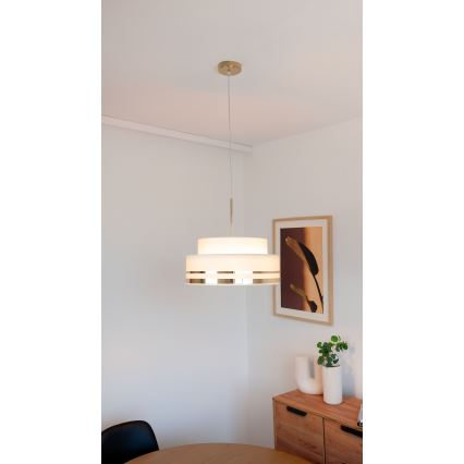 Suspension filaire TAMI 1xE27/60W/230V beige/doré
