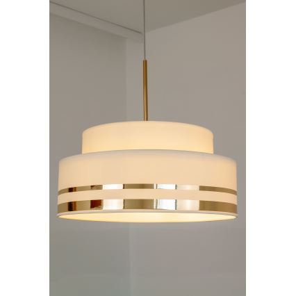 Suspension filaire TAMI 1xE27/60W/230V beige/doré