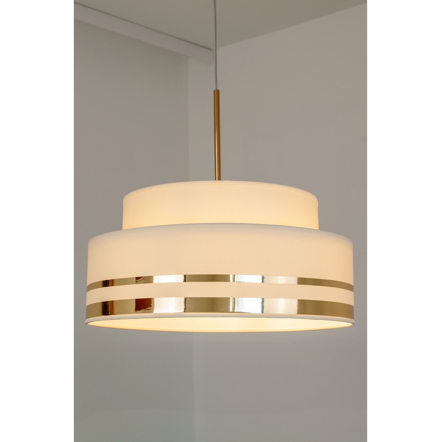 Suspension filaire TAMI 1xE27/60W/230V beige/doré