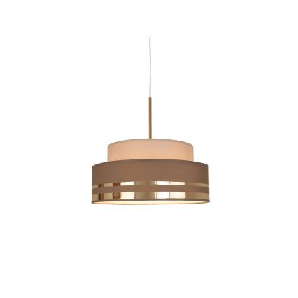 Suspension filaire TAMI 1xE27/60W/230V beige/marron/doré