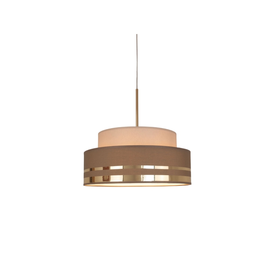 Suspension filaire TAMI 1xE27/60W/230V beige/marron/doré