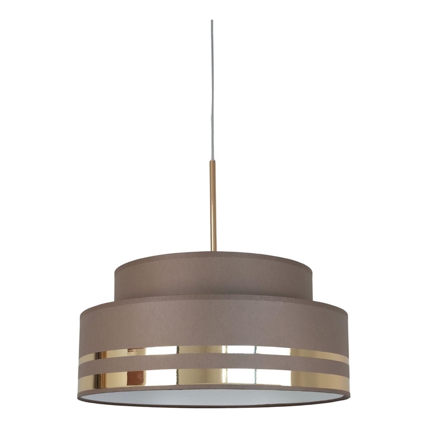 Suspension filaire TAMI 1xE27/60W/230V marron/doré