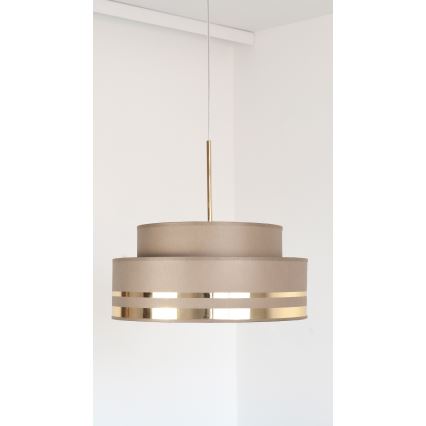 Suspension filaire TAMI 1xE27/60W/230V marron/doré