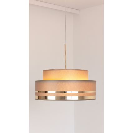 Suspension filaire TAMI 1xE27/60W/230V marron/doré