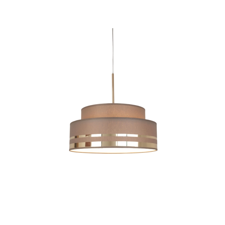 Suspension filaire TAMI 1xE27/60W/230V marron/doré