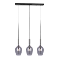 Suspension filaire TANGO 3xE14/40W/230V noire