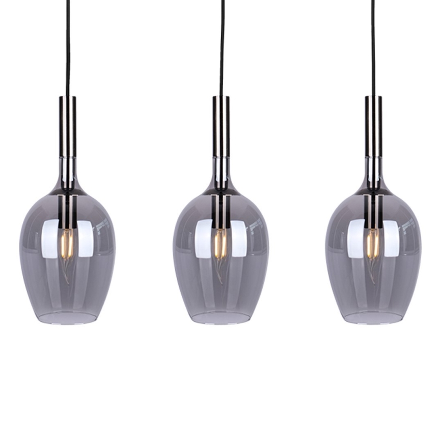 Suspension filaire TANGO 3xE14/40W/230V noire