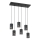 Suspension filaire TANK 6xE27/15W/230V noir