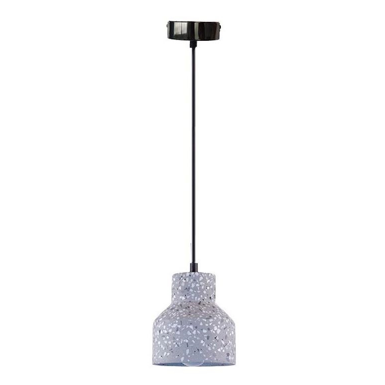 Suspension filaire TERRAZZO 1xE27/60W/230V d. 12 cm gris