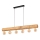Suspension filaire TRABO 6xE27/25W/230V chêne