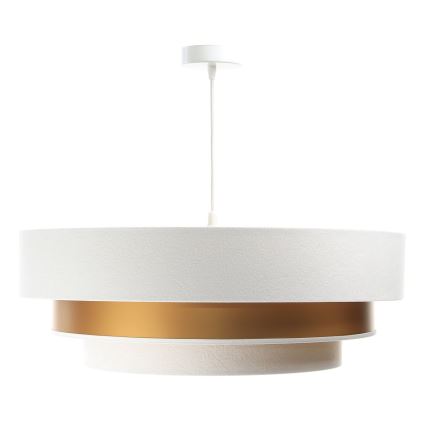 Suspension filaire TRINITI 1xE27/60W/230V blanche/dorée