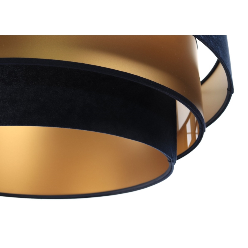Suspension filaire TRINITI 1xE27/60W/230V bleue/dorée