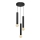 Suspension filaire TUBA 3xE27/15W/230V noir