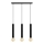 Suspension filaire TUBA 3xE27/15W/230V noir