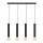 Suspension filaire TUBA 4xE27/15W/230V noir